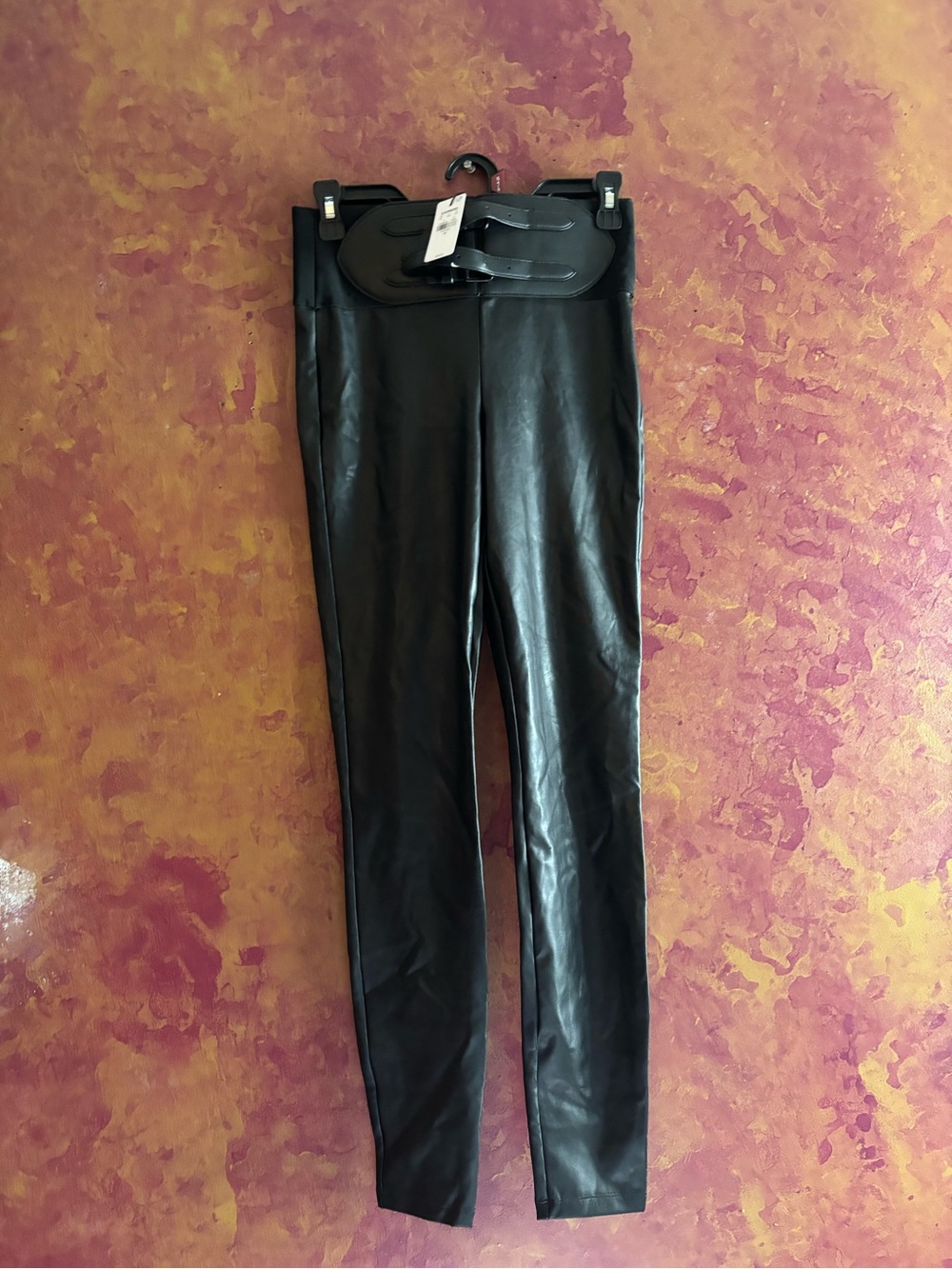 Express Black Faux Leather Leggings